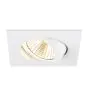 SLV New Tria 68 Spot Aluminium Blanc Carré 8.3W 750lm 38D - 930 Blanc Chaud | Diamètre 68mm - Meilleur Rendu Des Couleurs - Dimmable 